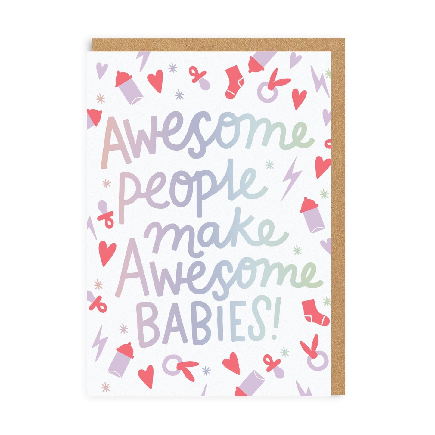 Awesome People Make Awesome Babies Greeting Card, A6