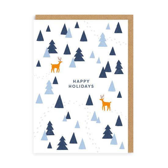 Forest Christmas Card, A6