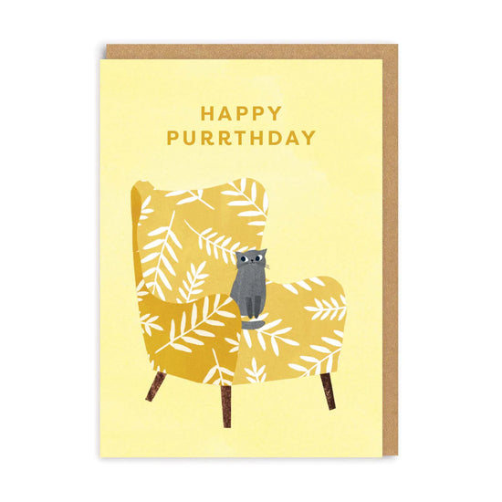  Happy Purrthday Cat Birthday Card, A6