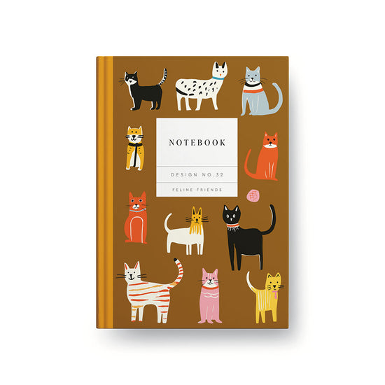 Feline Friends Kaleido Hardback Notebook