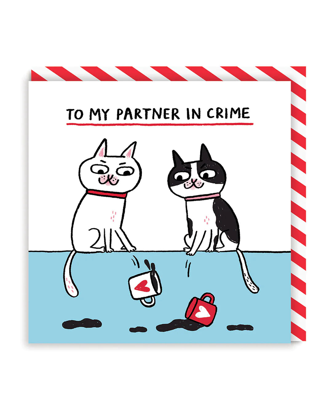  Partner in Crime Cats Greeting Card