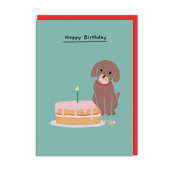 Birthday card with dog Happy Birthday