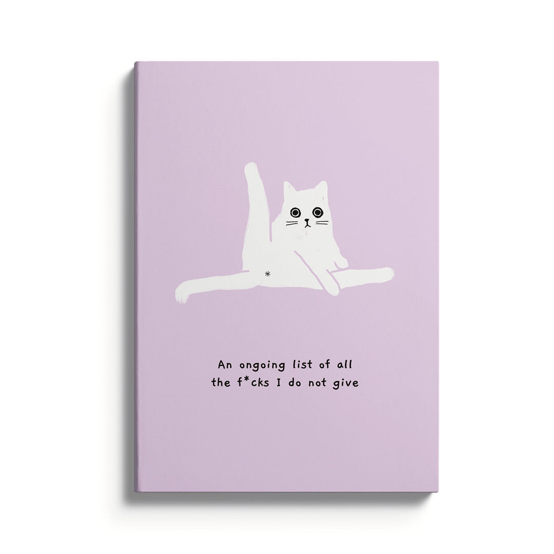 Ongoing List of f* A5 Cat Notebook