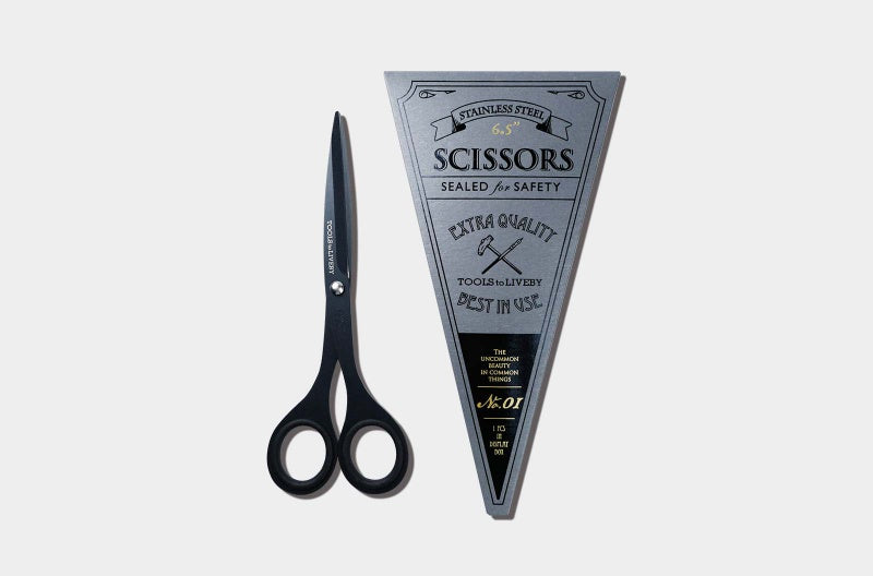 Black japanese steel scissors