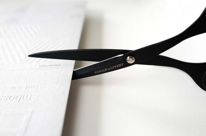 Black japanese steel scissors