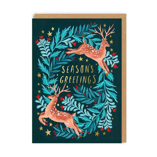 Deer Season's Greetings Christmas Card