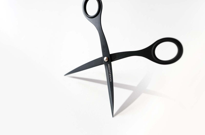 Black japanese steel scissors