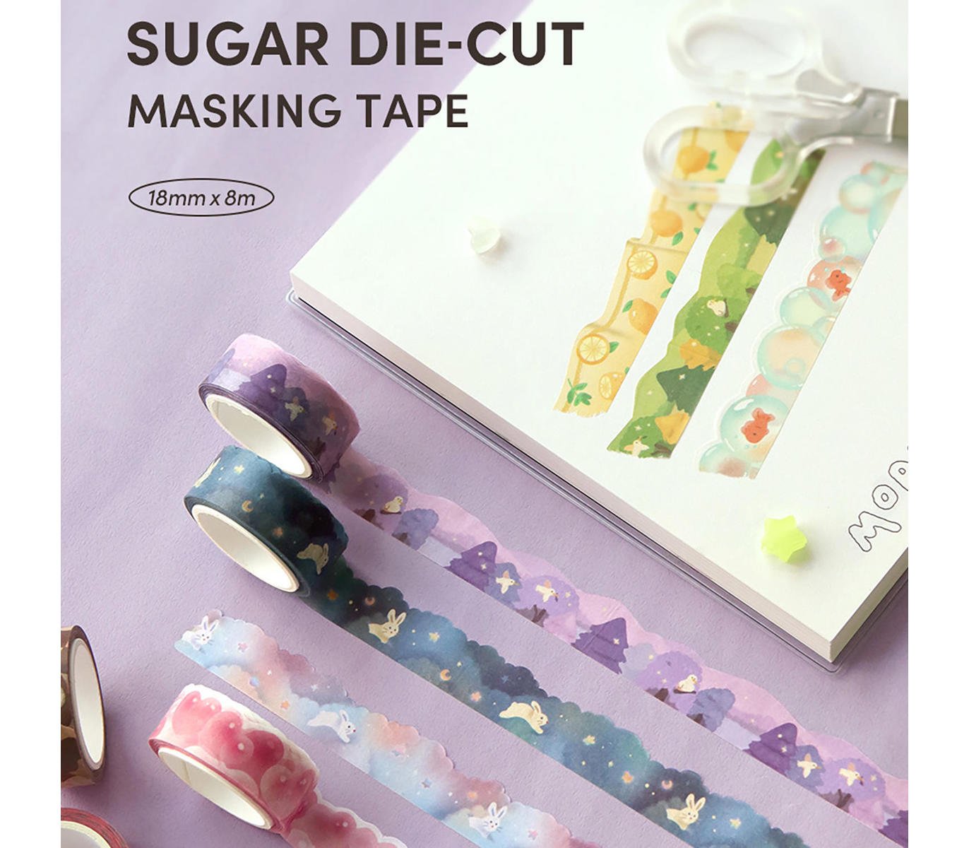 Die-cut Masking Tape, Forest