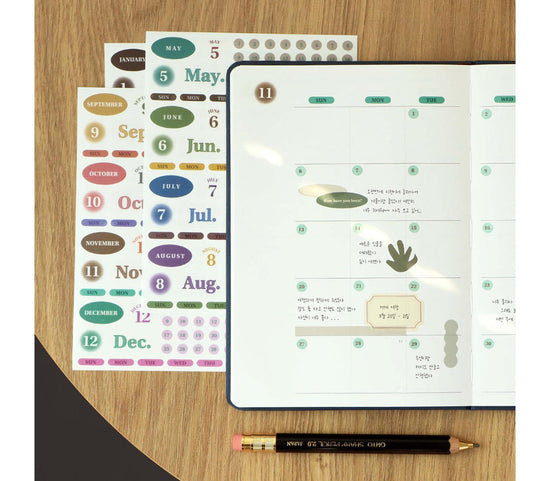 Planner stickers, diary date