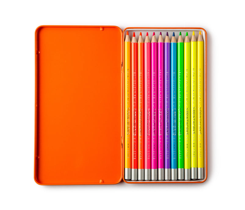 12 Colour pencils - Neon