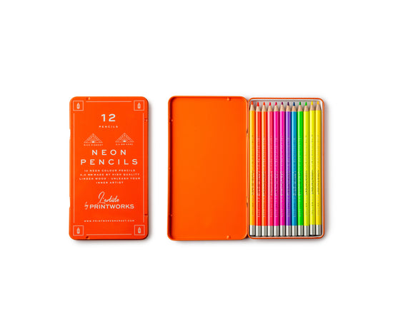 12 Colour pencils - Neon