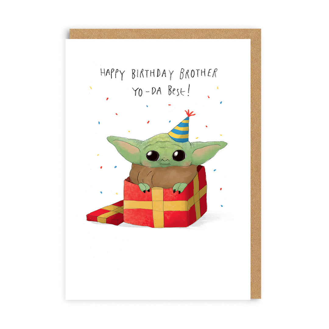 Happy Birthday Brother - Yo-da best! Card, A6