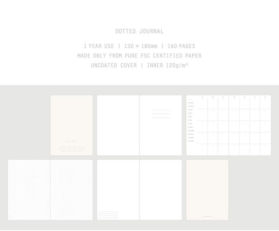 Essential Note Dotted Journal / Planner