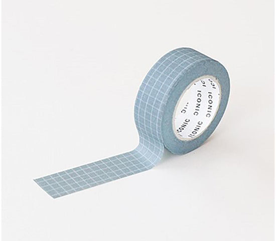 Grid Washi Tape Ash Green