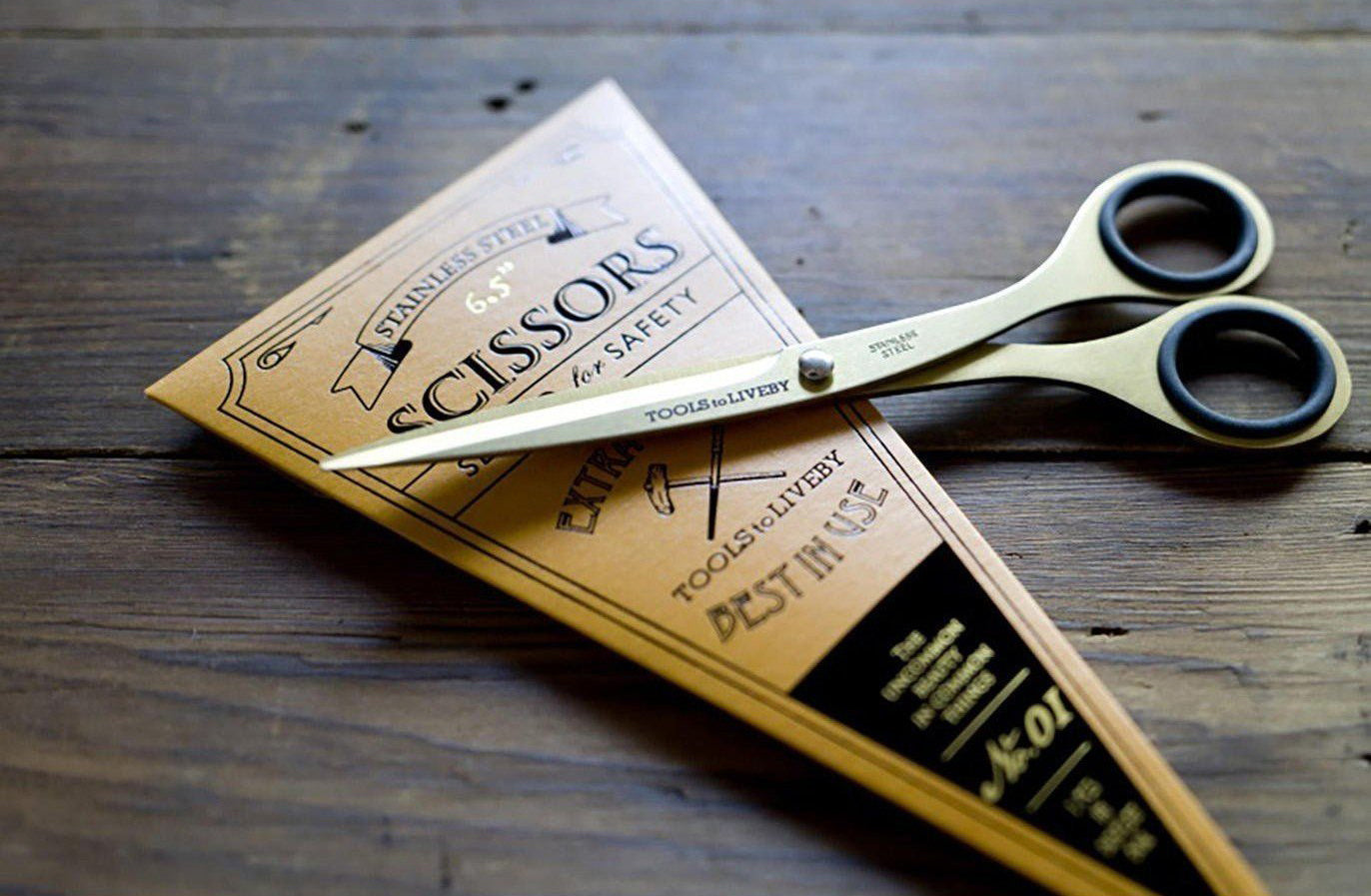 Golden Japanese Steel Scissors