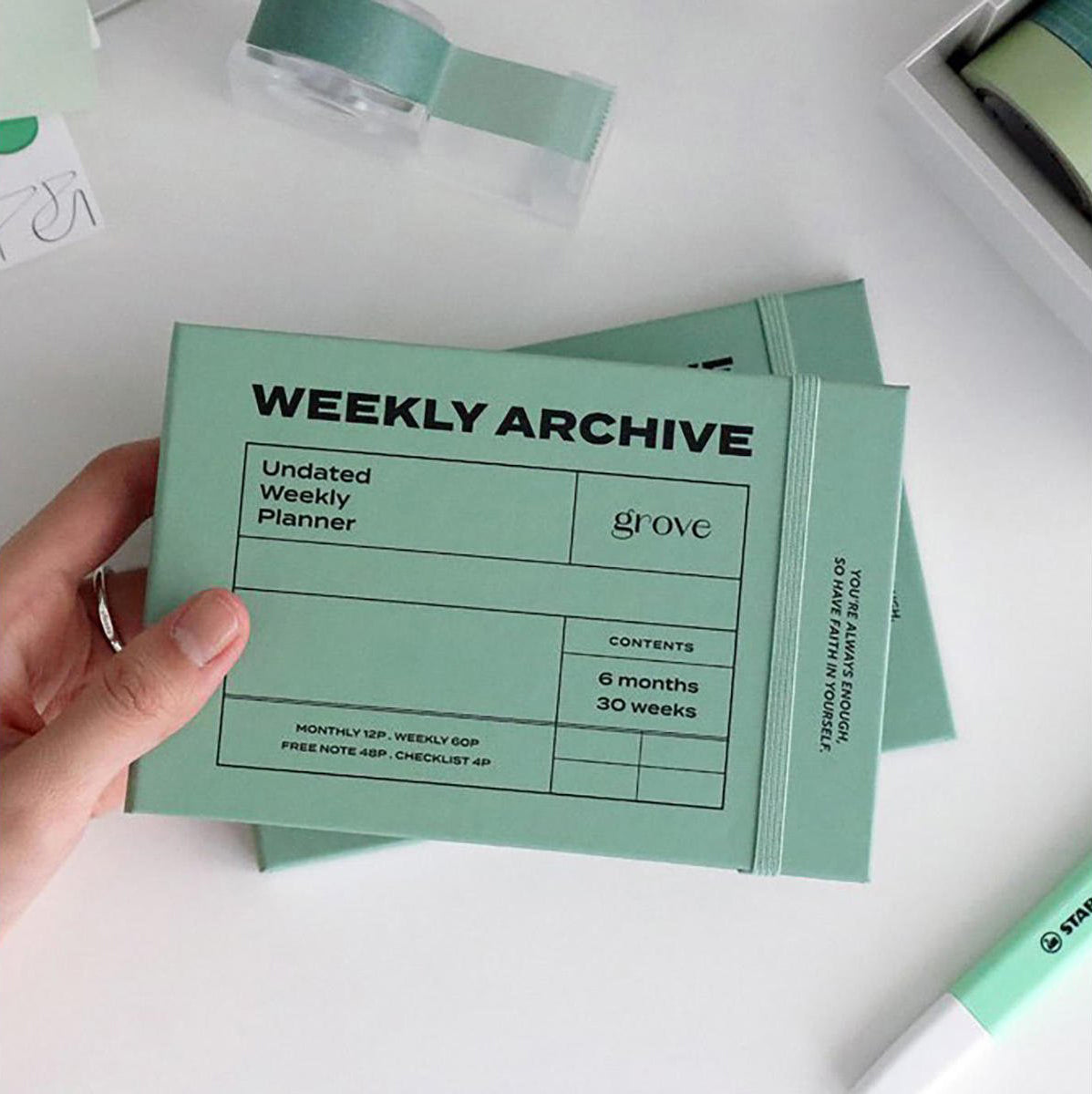 Weekly Archive Planner Green