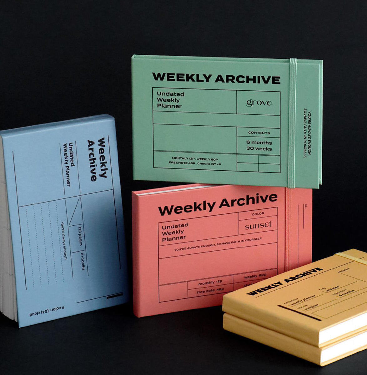 Weekly Archive Planner Blue